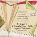 Pinked Folds Layered Templates