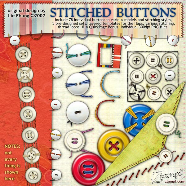 Stitched Buttons