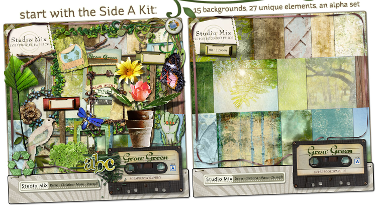 Grow Green - Side A - Main Kit with Alpha Set