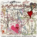 ARTiStrokes : Love Swirls StampSet